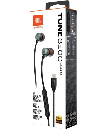 JBL AURICULAR TUNE 310C NEGRO