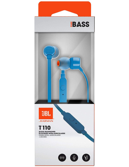 JBL AURICULAR TUNE T110 AZUL