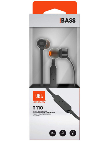 JBL AURICULAR TUNE T110 NEGRO