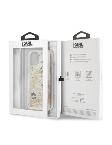 KARL LAGERFELD CARCASA CHARMS  IPHONE 11 PRO ORO