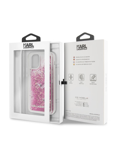 KARL LAGERFELD CARCASA CHARMS  IPHONE 11 PRO ROSA