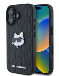 KARL LAGERFELD CARCASA CHOUPETTE HEAD IPHONE 16 NEGRO 2