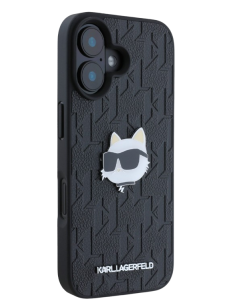 KARL LAGERFELD CARCASA CHOUPETTE PIN IPHONE 16 PLUS NEGRO 2