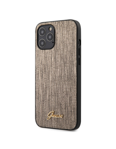 GUESS carcasa LIZARD iphone 12 MINI ORO