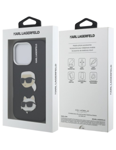 KARL LAGERFELD CARCASA GRAINED K&C IPHONE 16 PRO MAX NEGRO 2