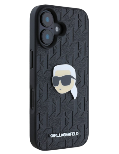 KARL LAGERFELD CARCASA KARL PIN IPHONE 16 PLUS NEGRO