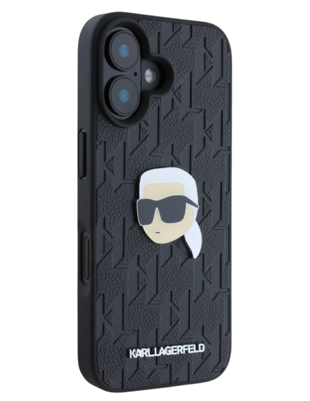 KARL LAGERFELD CARCASA KARL PIN IPHONE 16 PLUS NEGRO