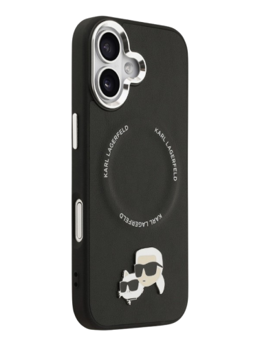 KARL LAGERFELD CARCASA MAGSAFE K&C PINS IPHONE 17 NEGRO