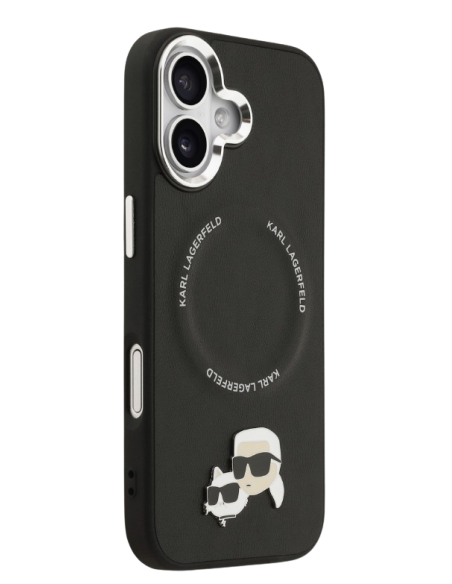 KARL LAGERFELD CARCASA MAGSAFE K&C PINS IPHONE 17 NEGRO
