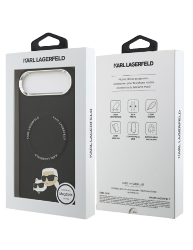 KARL LAGERFELD CARCASA MAGSAFE K&C PINS IPHONE AIR NEGRO