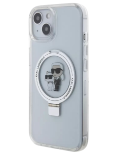 KARL LAGERFELD CARCASA MAGSAFE RINGSTAND KC IPHONE 16 PLUS BLANCO 2