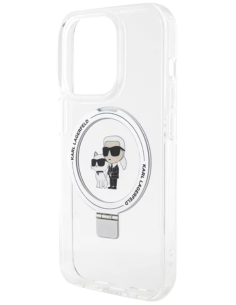 KARL LAGERFELD CARCASA MAGSAFE RINGSTAND KC IPHONE 16 PRO MAX BLANCO 2
