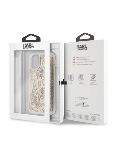 KARL LAGERFELD CARCASA SIGNATURE  IPHONE 11 PRO ORO
