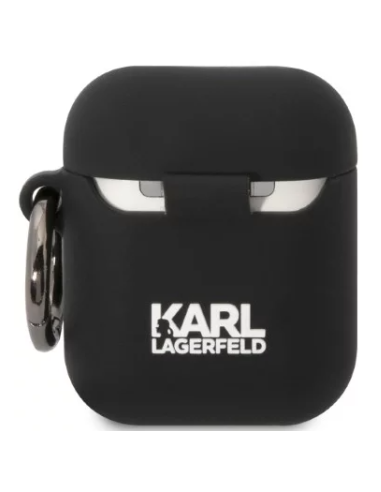 KARL LAGERFELD FUNDA 3D KARL SILICONA AIRPODS 1/2 NEGRO