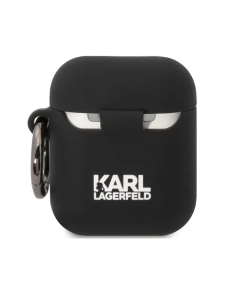 KARL LAGERFELD FUNDA 3D KARL SILICONA AIRPODS 1/2 NEGRO
