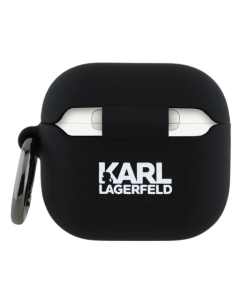 KARL LAGERFELD FUNDA SILICONA 3D NFT AIRPODS 4 NEGRO 2