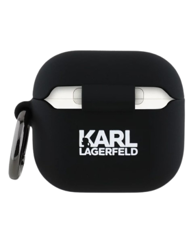 KARL LAGERFELD FUNDA SILICONA 3D NFT AIRPODS 4 NEGRO