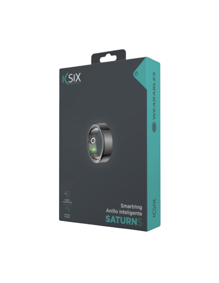KSIX ANILLO INTELIGENTE SATURN TALLA M NEGRO
