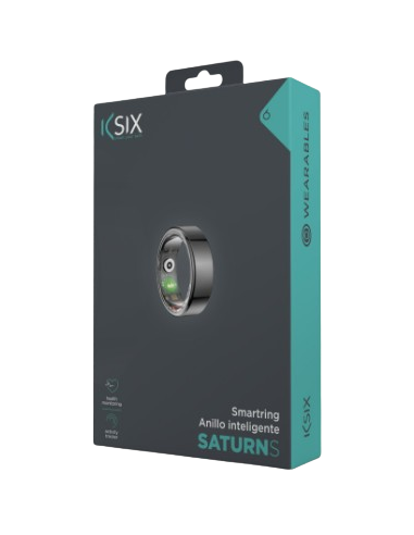 KSIX ANILLO INTELIGENTE SATURN TALLA S NEGRO