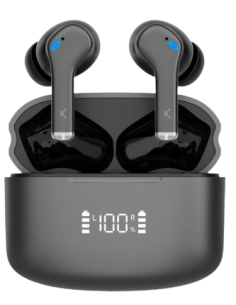 KSIX AURICULARES ANC / ENC / PANTALLA / NEGRO 2