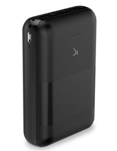 KSIX BATERIA AUXILIAR 10000mAh NEGRO
