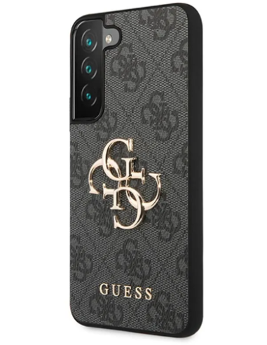 GUESS carcasa METAL LOGO SAMSUNG S23+ GRIS