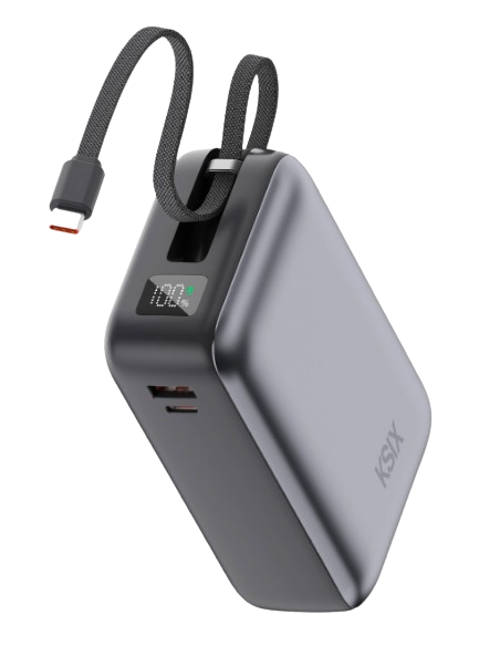 KSIX BATERIA AUXILIAR 30000mAh / PD 65W / CABLE USBc
