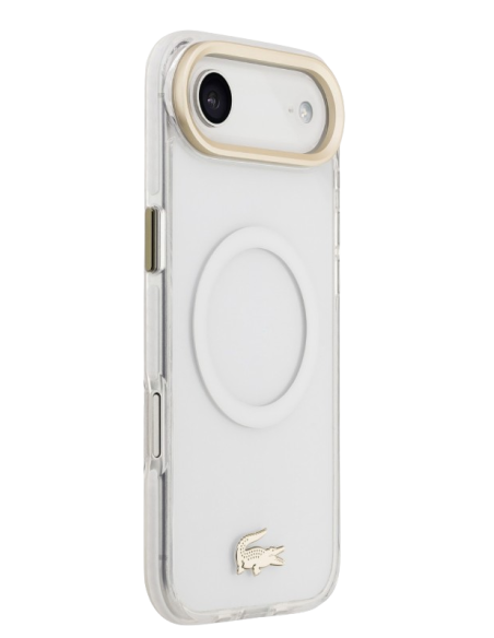 LACOSTE CARCASA MAGSAFE SHOCKPROOF IPHONE AIR DORADO/BLANCO