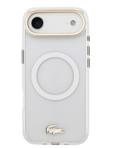 LACOSTE CARCASA MAGSAFE SHOCKPROOF IPHONE AIR DORADO/BLANCO