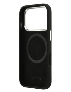 LACOSTE CARCASA MAGSAFE SILICONE CROC IPHONE 17 PRO NEGRO 2