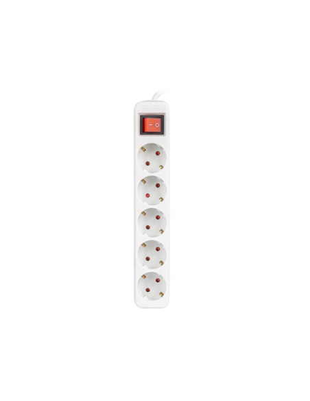 LANBERG REGLETA 5 TOMAS CON INTERRUPTOR 3M BLANCO