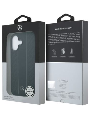 MERCEDES BENZ CARCASA MAGSAFE LEAVES IPHONE 17 NEGRO