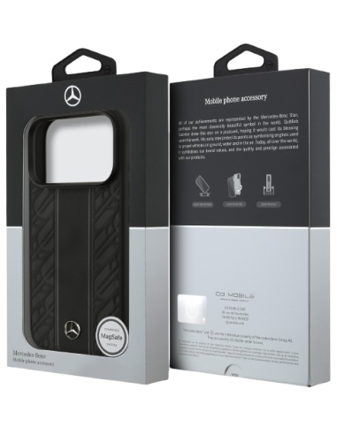 MERCEDES BENZ CARCASA MAGSAFE LEAVES IPHONE 17 PRO NEGRO