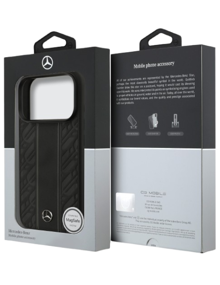 MERCEDES BENZ CARCASA MAGSAFE LEAVES IPHONE 17 PRO NEGRO