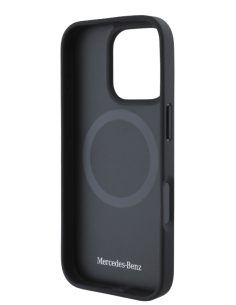 MERCEDES BENZ CARCASA MAGSAFE WOOD IPHONE 16 PRO NEGRO 2