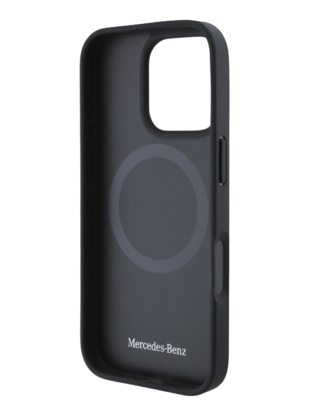 MERCEDES BENZ CARCASA MAGSAFE WOOD IPHONE 16 PRO NEGRO