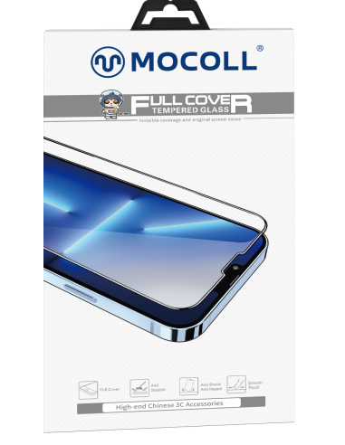 MOCOLL CRISTAL TEMPLADO IPHONE 16 PRO MAX NEGRO
