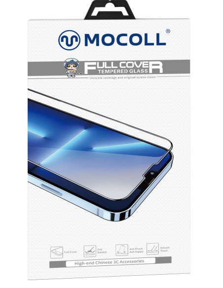 MOCOLL CRISTAL TEMPLADO IPHONE 16 PRO MAX NEGRO