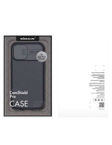 NILLKIN CARCASA CAMSHIELD IPHONE 12 PRO MAX NEGRO
