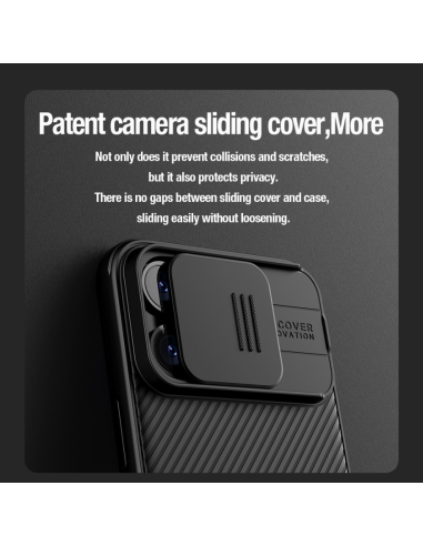 NILLKIN CARCASA CAMSHIELD IPHONE 12 PRO MAX NEGRO