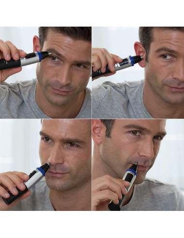 PANASONIC PERFILADOR DE NARIZ/CEJAS/OREJAS LAVABLE A PILAS/ 2 ACCESORIOS