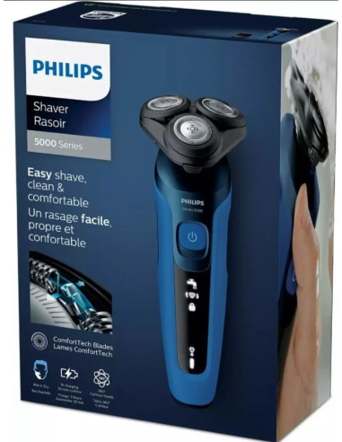 PHILIPS AFEITADORA SERIE 5000 S5466/17 RECARGABLE 2 ACCESORIOS