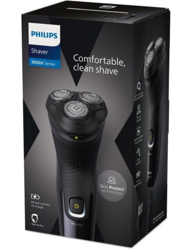 PHILIPS AFEITADORA X3021 CON BATERIA / 1 ACCESORIO