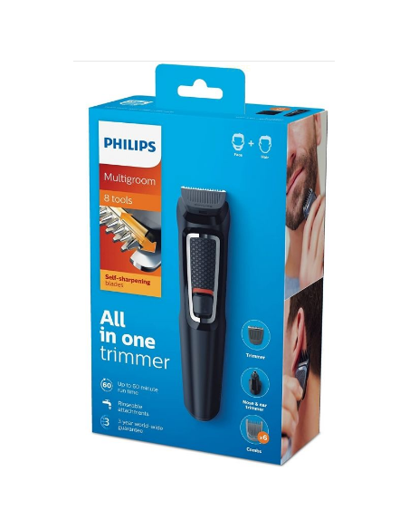 PHILIPS MULTIGROOM 8 EN 1 MG-3730/15 RECARGABLE