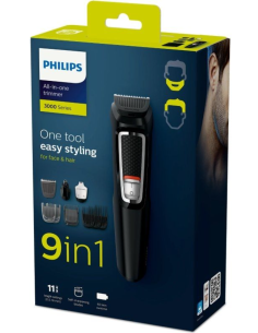 PHILIPS CORTAPELOS MG3740 MULTIGROOM SERIES 3000 CON BATERIA 9 ACCESORIOS 2