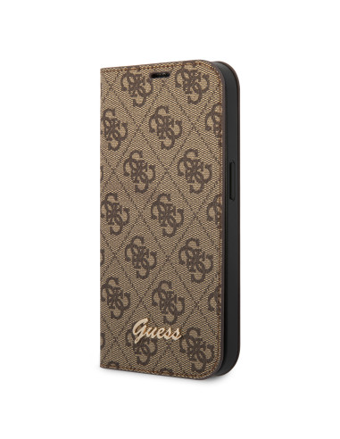 GUESS funda 4G SCRIPT iphone 14 PLUS MARRON
