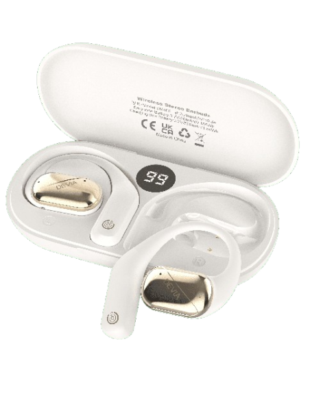 DEVIA AURICULAR BLUETOOTH OWS LITE1 BEIGE
