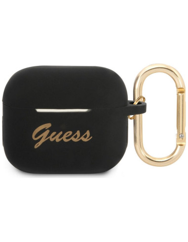 GUESS FUNDA SCRIPT SILICONA AIRPODS 3 GRIS