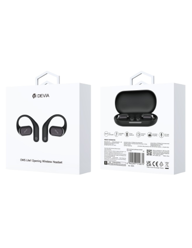 DEVIA AURICULAR BLUETOOTH OWS LITE1 NEGRO