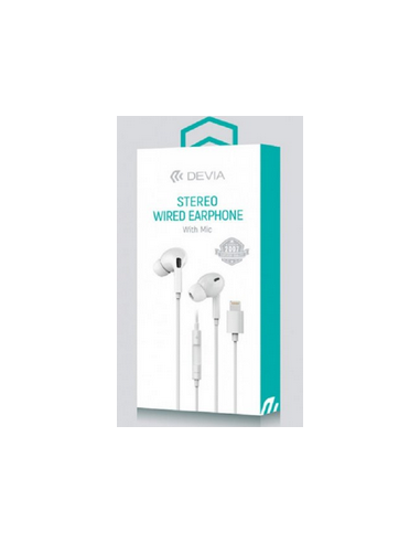 DEVIA AURICULAR CON MICRO LIGHTNING+BT SILICONA